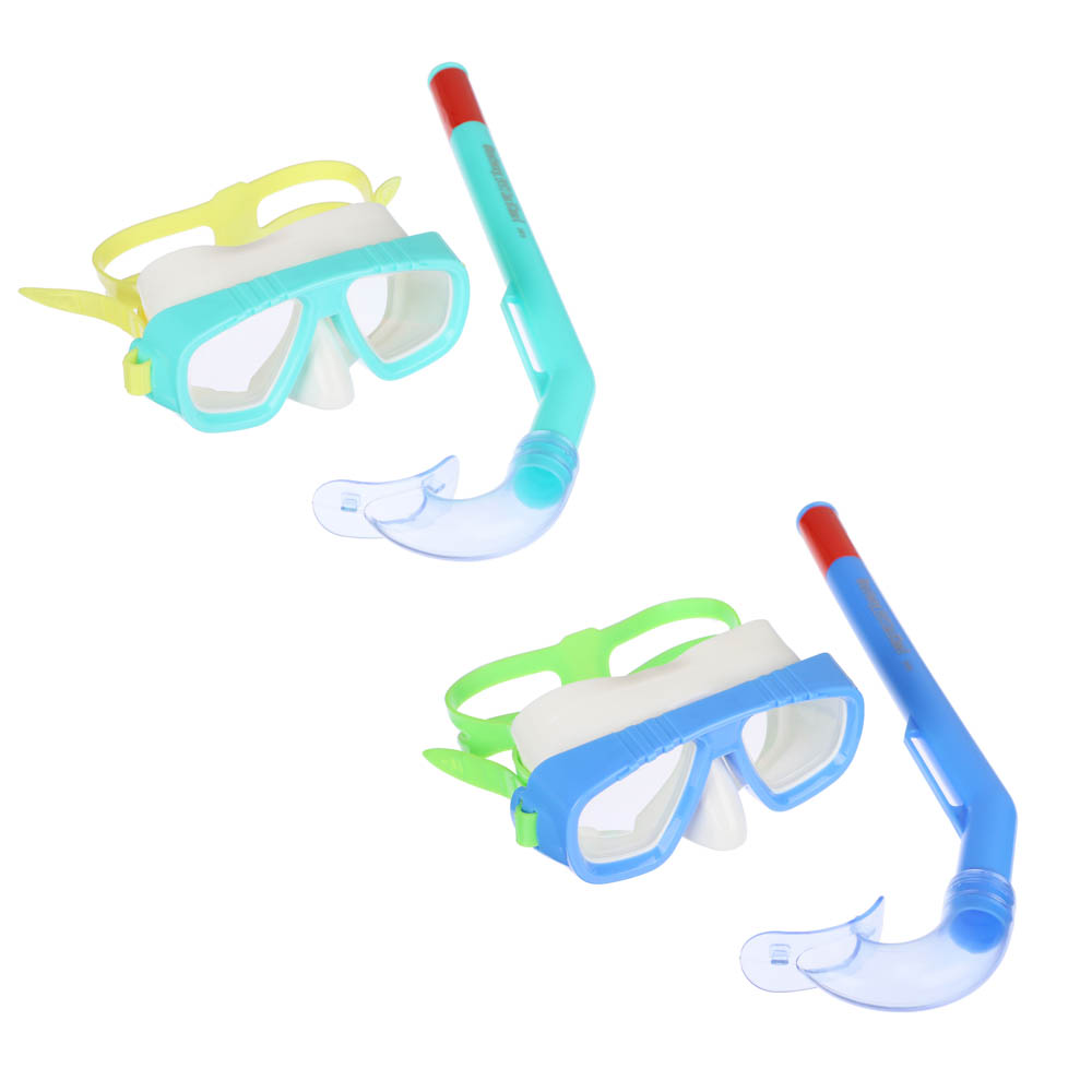 Комплект для плавания (трубка, маска ТМ Bestway от 3х лет, 2 цвета
