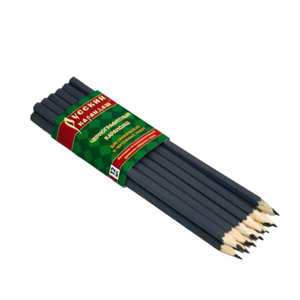 Карандаш Русский карандаш Т шестигр. корп. ассорти, заточ. 6,4*177,2