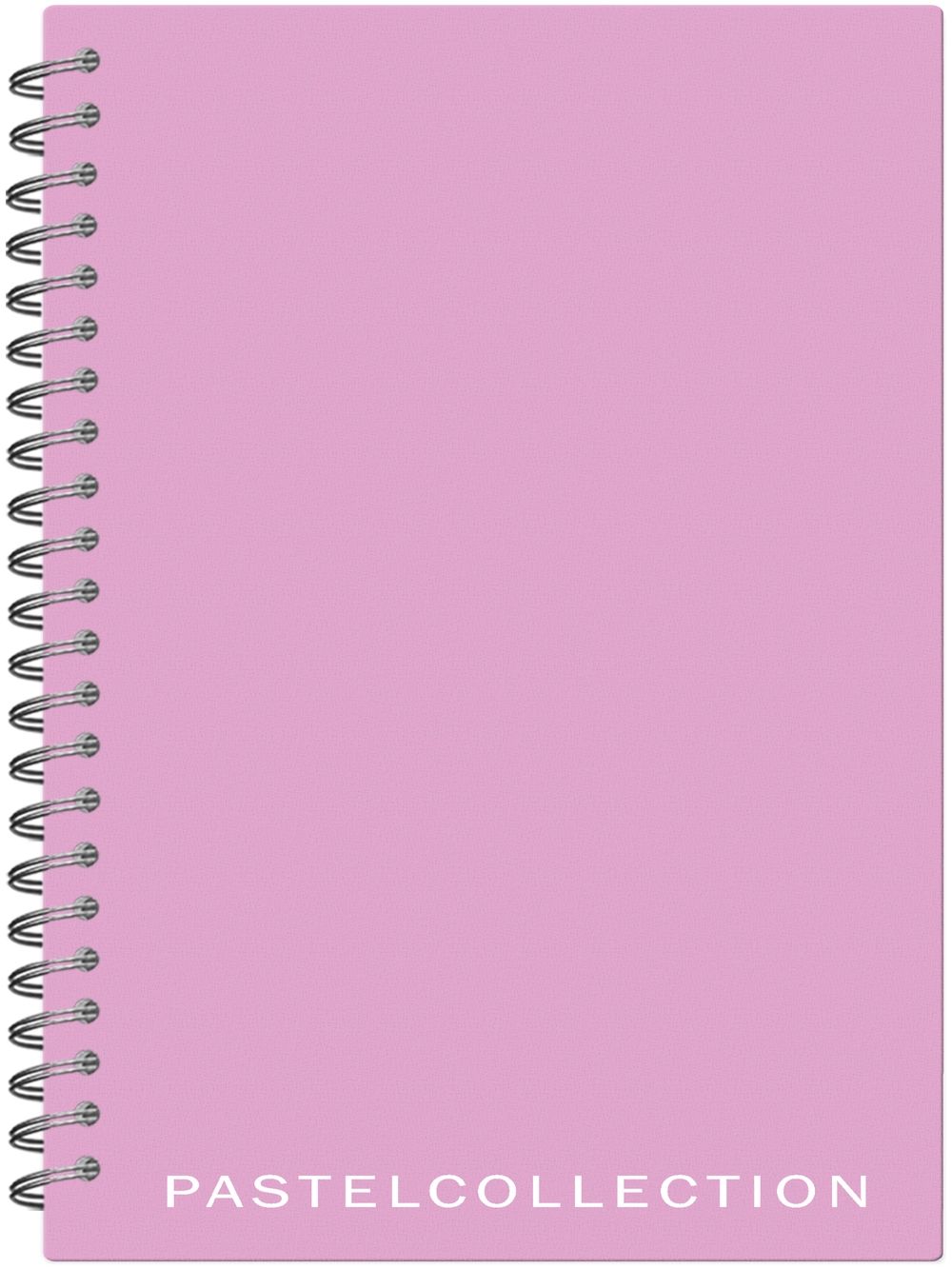 Тетрадь А5  80л кл. гребень Полином  пласт.обл. "Pastel Collection Pink/Purple"