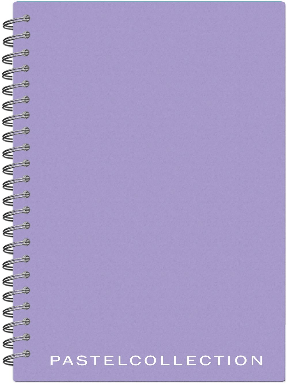 Тетрадь А5  80л кл. гребень Полином  пласт.обл. "Pastel Collection Purple/Pink"