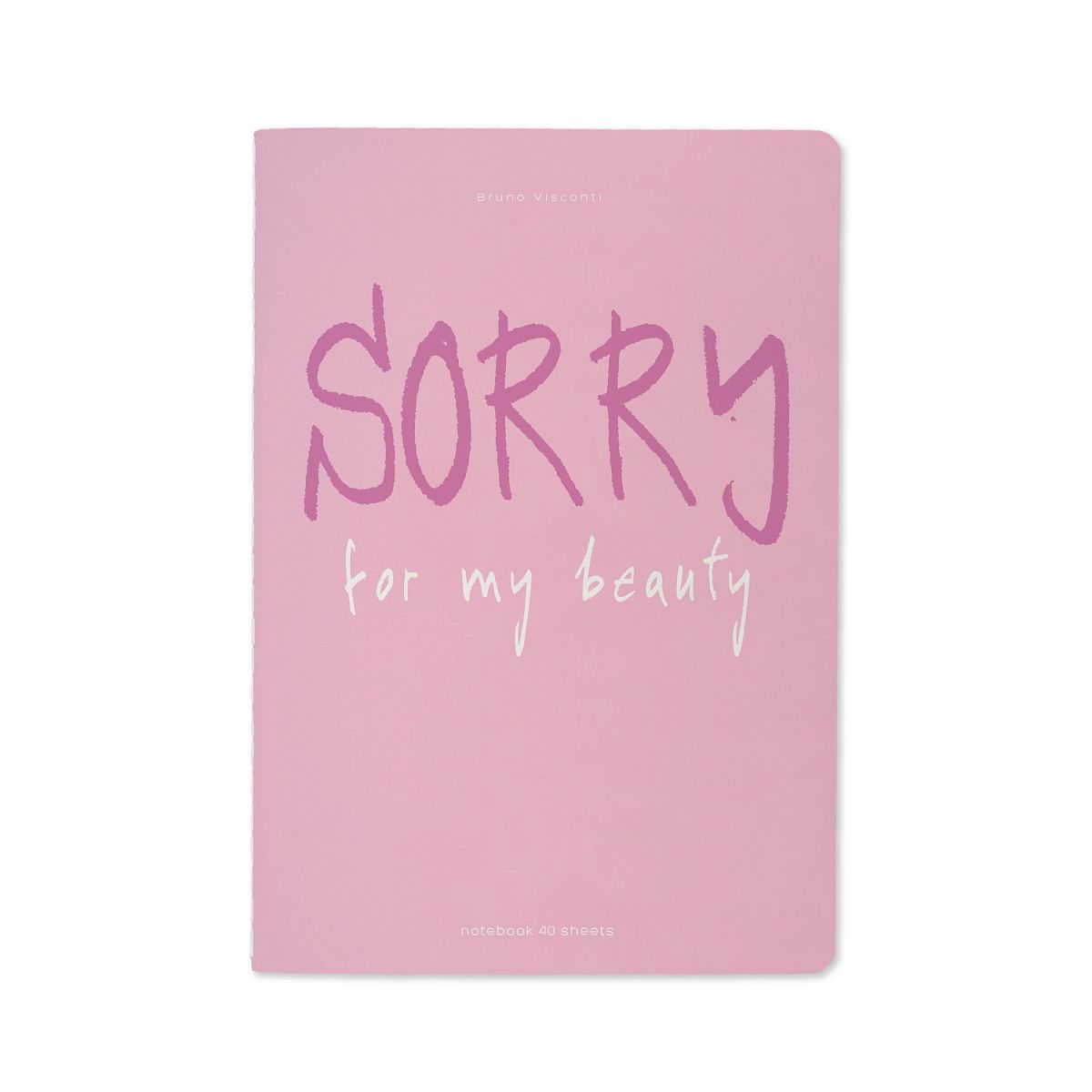 Записная книжка А5  40л. сшивка, обл.картон "Sorry pink" кл.