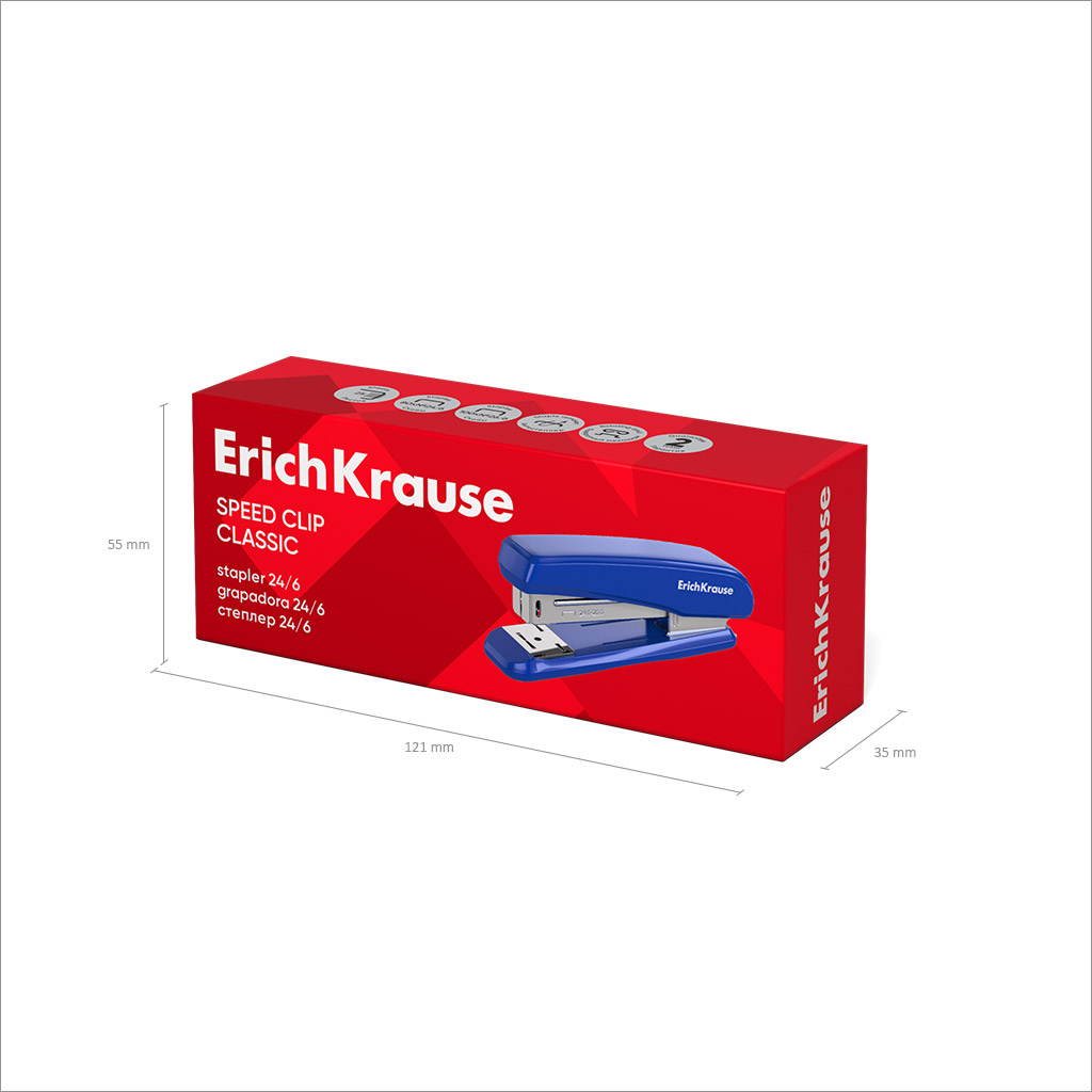 Степлер ЕК 24/6 до 25л. Speed Clip Classic, черный