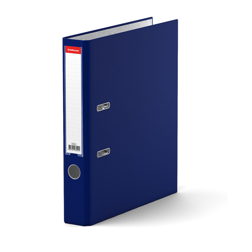 Папка-регистратор с арочным механизмом разборная ErichKrause Гранит, А4, 50 мм, синий