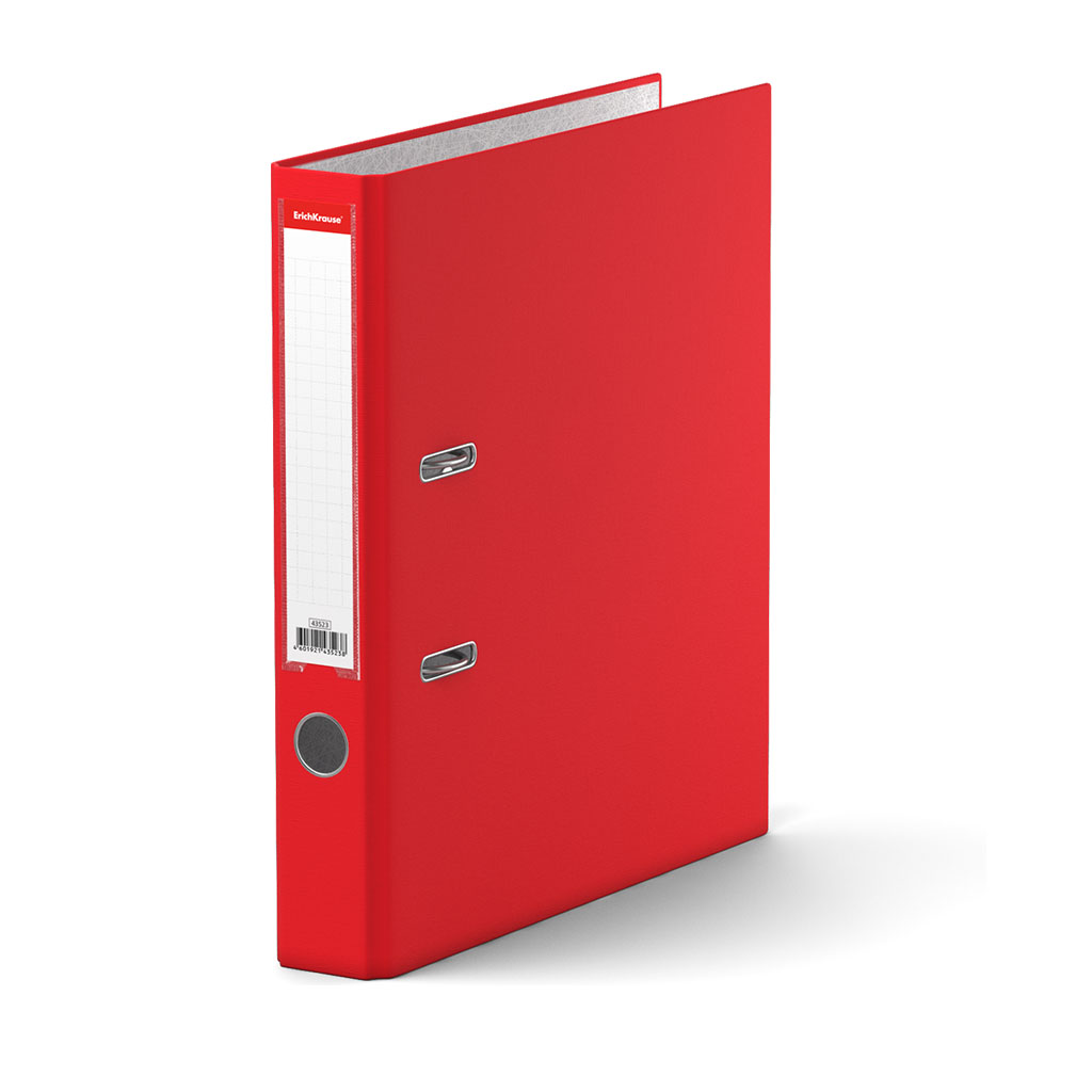 Папка-регистратор с арочным механизмом разборная ErichKrause Гранит, А4, 50 мм, красный