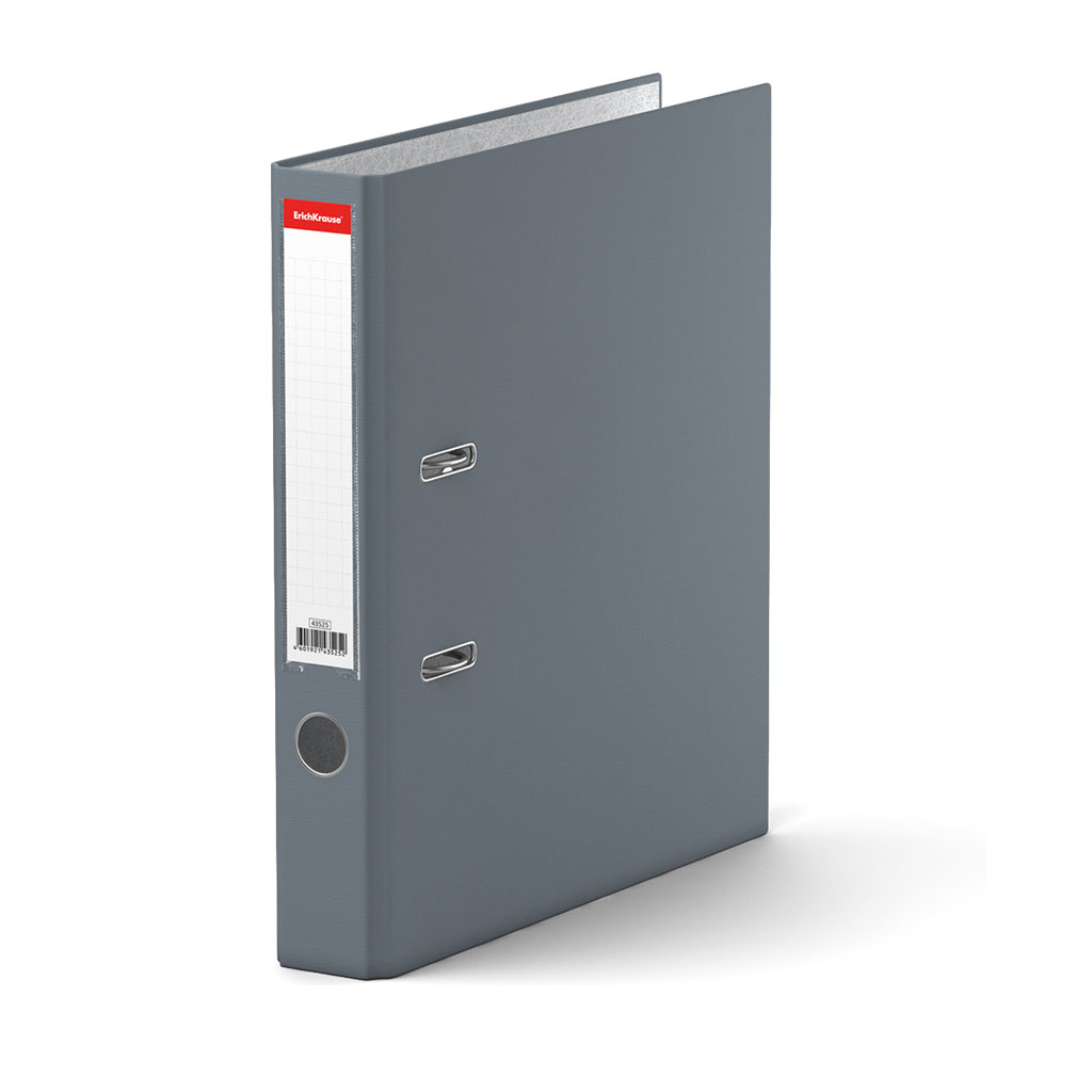 Папка-регистратор с арочным механизмом разборная ErichKrause Гранит, А4, 50 мм, серый