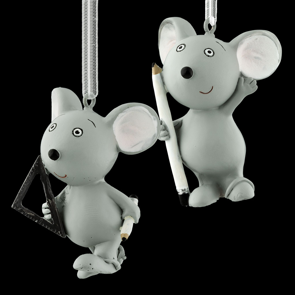 Украшение ErichKrause Decor® Канцелярская мышь 5.5см