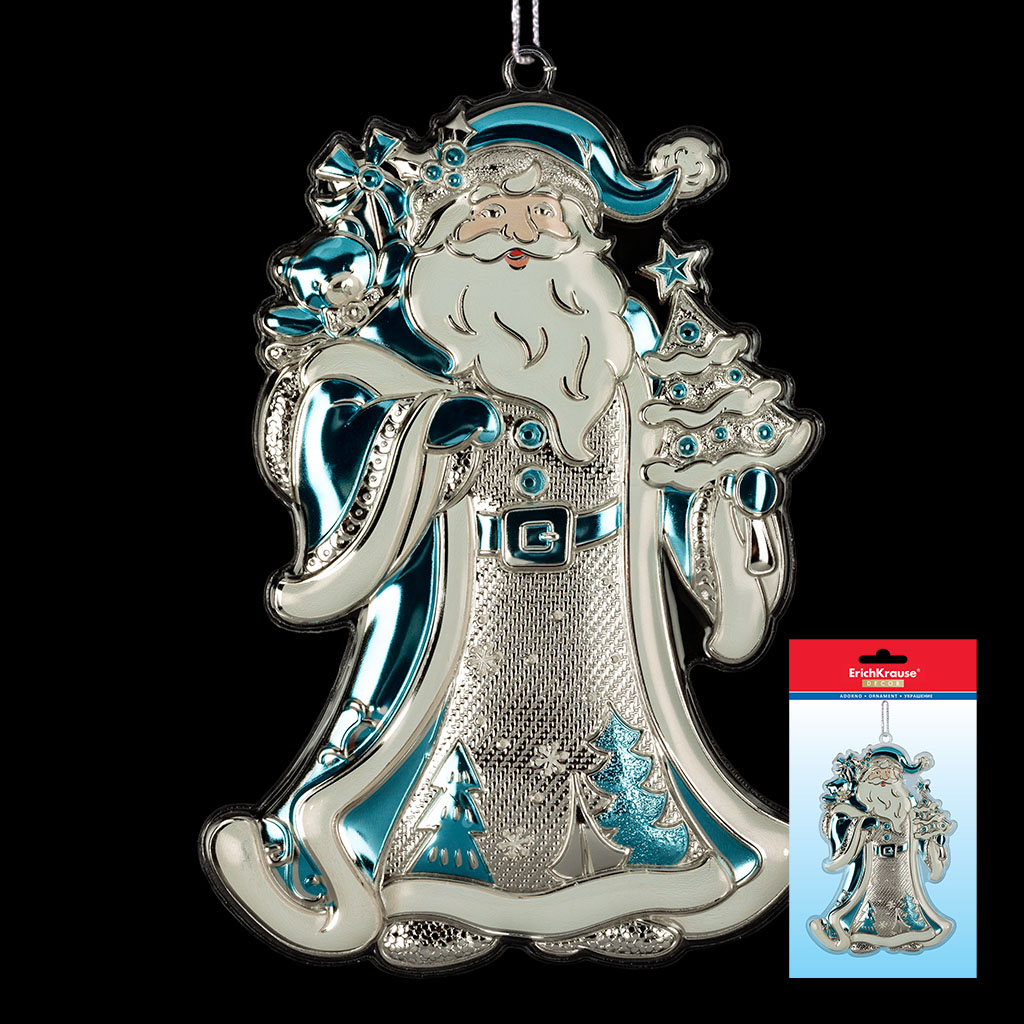 Украшение ErichKrause Decor® Дед Мороз ледяной 17см