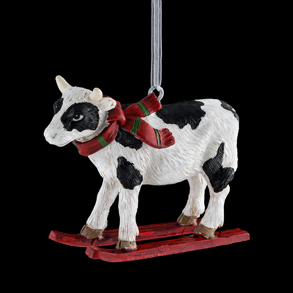 Украшение ErichKrause Decor® Корова на лыжах 7см