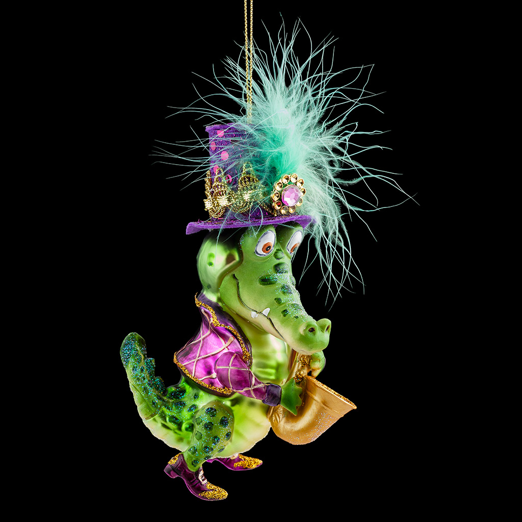 Украшение ErichKrause Decor® Кроко Саксофонист 13см, стекло