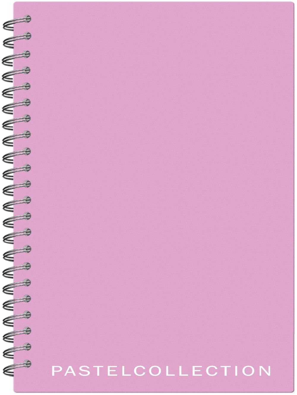 Тетрадь А5  80л кл. гребень Полином  пласт.обл. "Pastel Collection Pink"