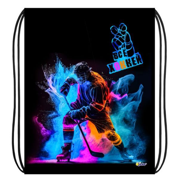 Мешок для обуви 1 отд, 340*420 "ВСЁ хОКкей"