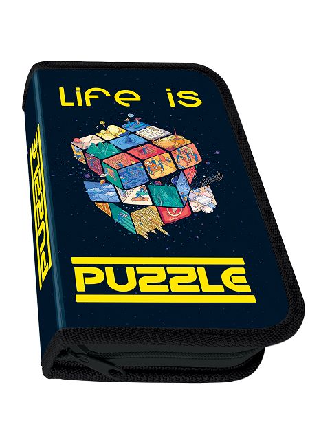 Пенал 1 отд. (190*115*30) молния, лам.картон "Magic cube"