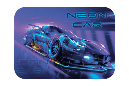 Настольное покрытие д/лепки 43*32см "Neon car"