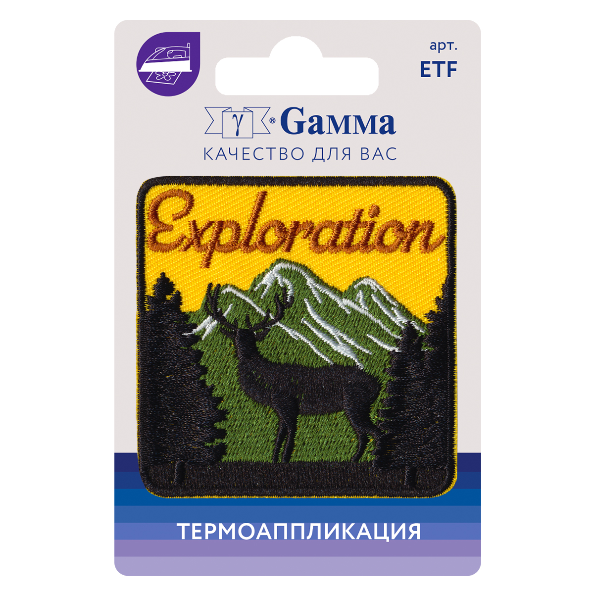 Термоаппликация 6*6см "Exploration"