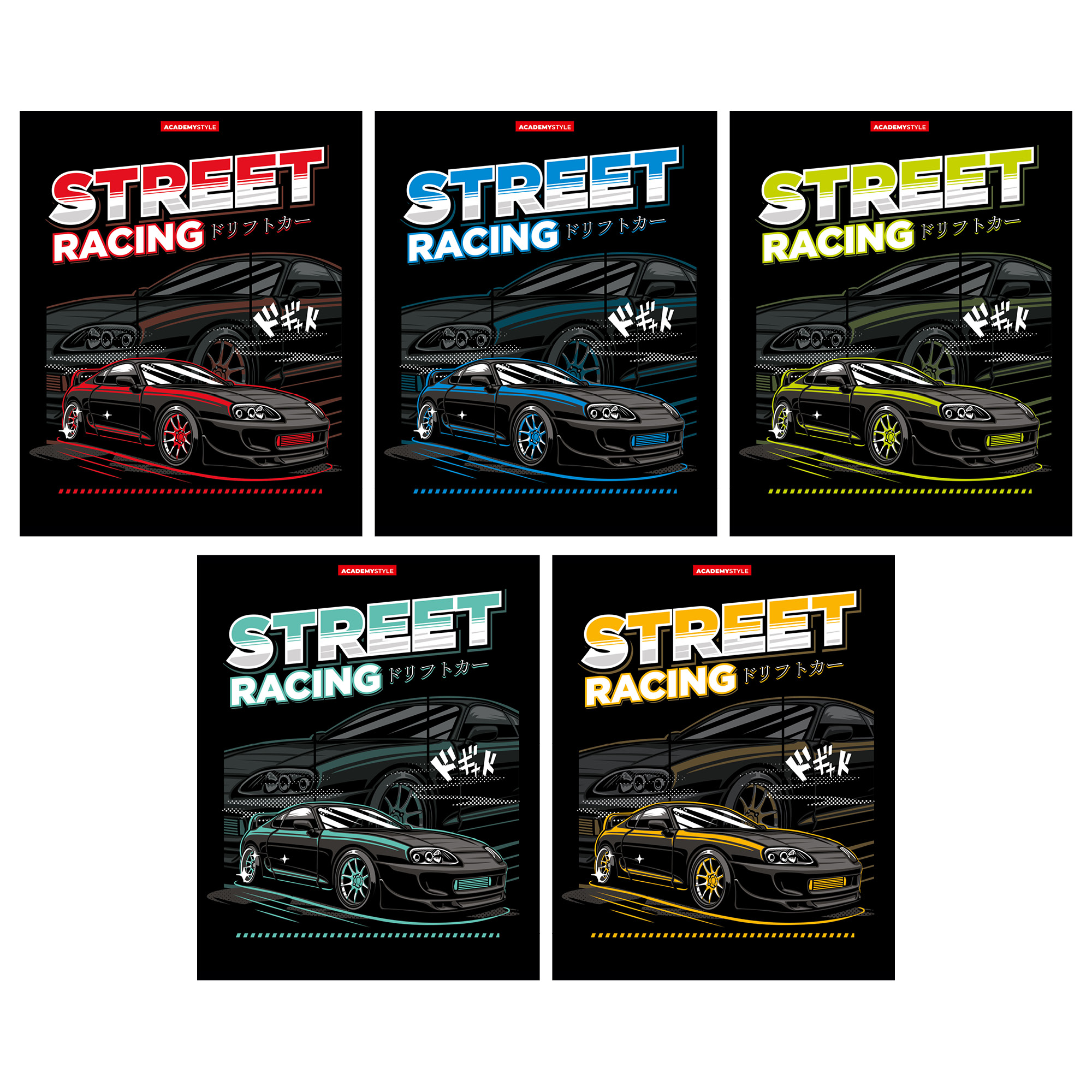 Тетрадь А5 48л кл. Полиграф Принт "Стритрейсинг" твин УФ лак, белизна 100%