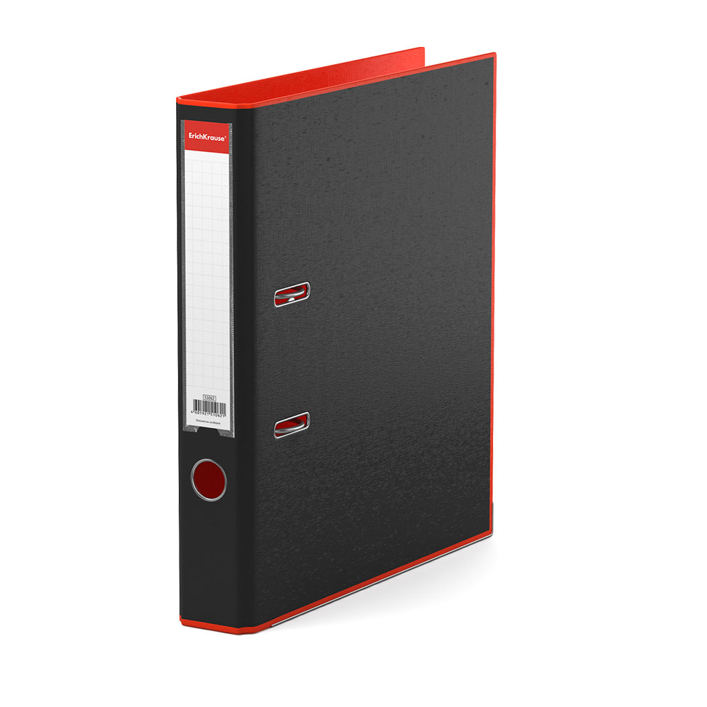 Папка-регистратор с арочным механизмом разборная ErichKrause Акцент, А4, 50 мм, красный