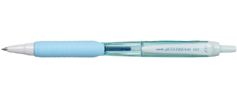 ЮНИ Шар.автомат. ручка Jetstream SXN-101-07FL, синий, цвет корпуса:бирюзовый, 0.7 мм.