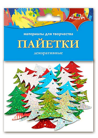 Пайетки фигурные "Елочки"