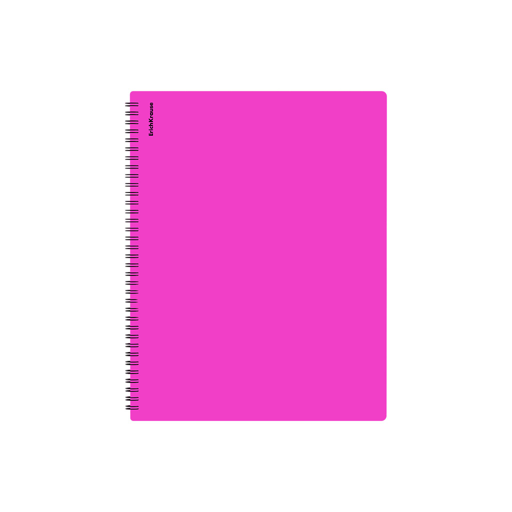 Папка файловая пластиковая на спирали ErichKrause Soft Caribbean Sunset, с 40 прозрачными карманами, A4, ассорти (в пакете по 3 шт.)