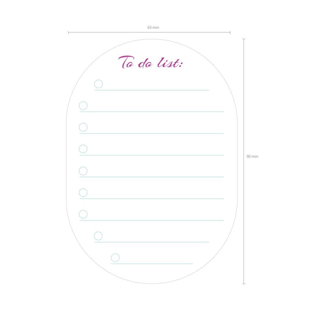 Блок самоклеящийся бумажный  ErichKrause Floral Soul To do list, 68х88 мм, 60 листов, белый