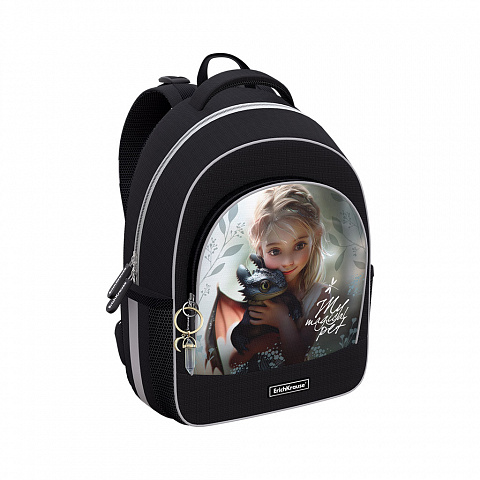 Рюкзак школьный 39*28*24см EK ErgoLine® 15L Magic Pet, полиэстер 1отд, 3кармана