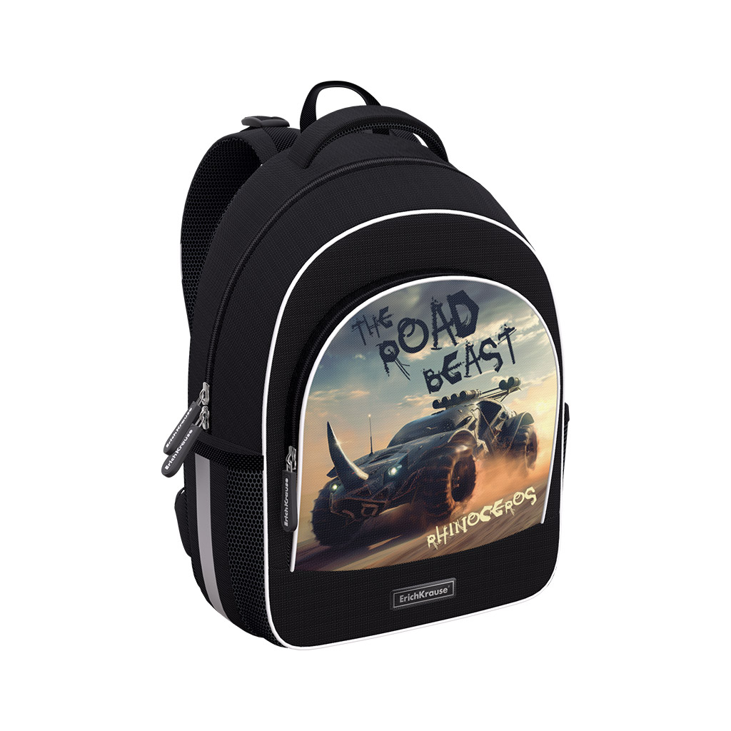 Ученический рюкзак с грудной перемычкой ErichKrause ErgoLine® 15L Road Beast
