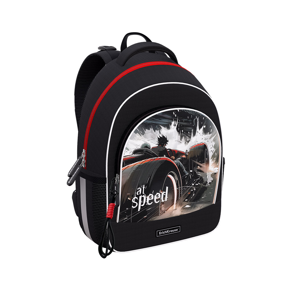 Ученический рюкзак с грудной перемычкой ErichKrause ErgoLine® 15L Big Wheels