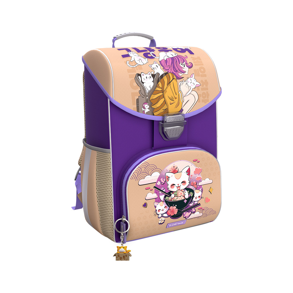 Ученический ранец с грудной перемычкой ErichKrause ErgoLine® 15L Cats-Pop