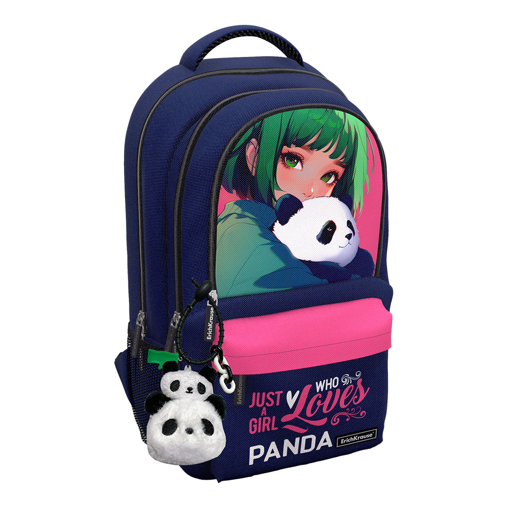 Рюкзак ErichKrause ActiveLine Ergoback с тремя отделениями 22L Panda Hugs