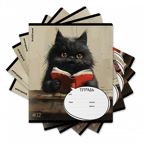 Тетрадь А5 12л кл. Erich Krause "Funny Friends",MIX-PACK