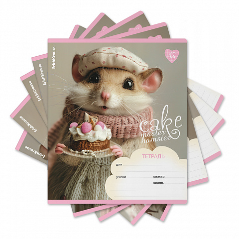 Тетрадь А5 18л кл. Erich Krause "Cake Master" MIX-PACK