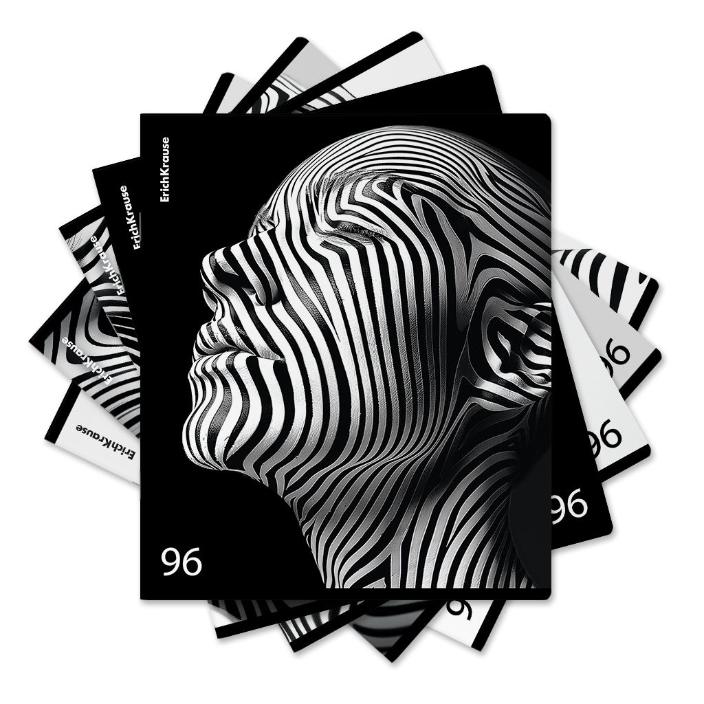 Тетрадь А5  96л кл. Erich Krause "Nirvana", матовая ламинация MIX-PACK