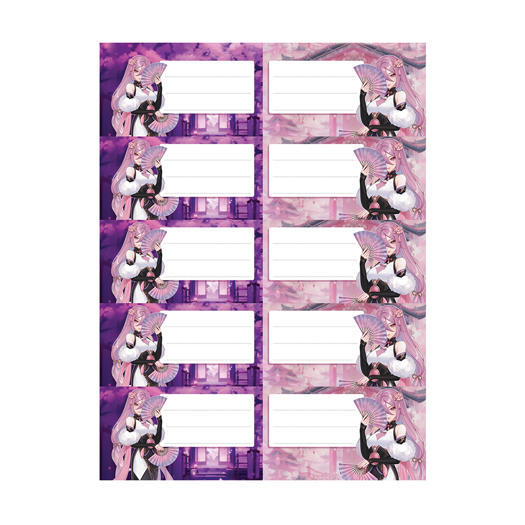 Наклейки на тетрадь ErichKrause Manga, 3 листа, в пакете с европодвесом