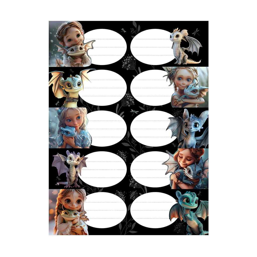 Наклейки на тетрадь ErichKrause Magic Pet, 3 листа, в пакете с европодвесом