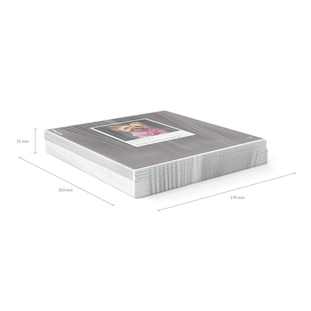 Тетрадь общая ученическая ErichKrause DogTone, Информатика, 48 листов, клетка, выборочный УФ-лак