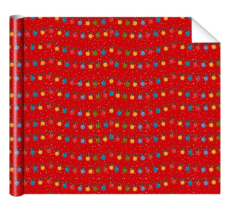 Бумага упаковочная 70*100см "Гирлянда"