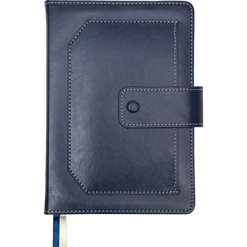 Ежедневник дат. 2025г А5 deVENTE Denver 336стр., синий, тв.обложка, кожзам, ляссе, карман