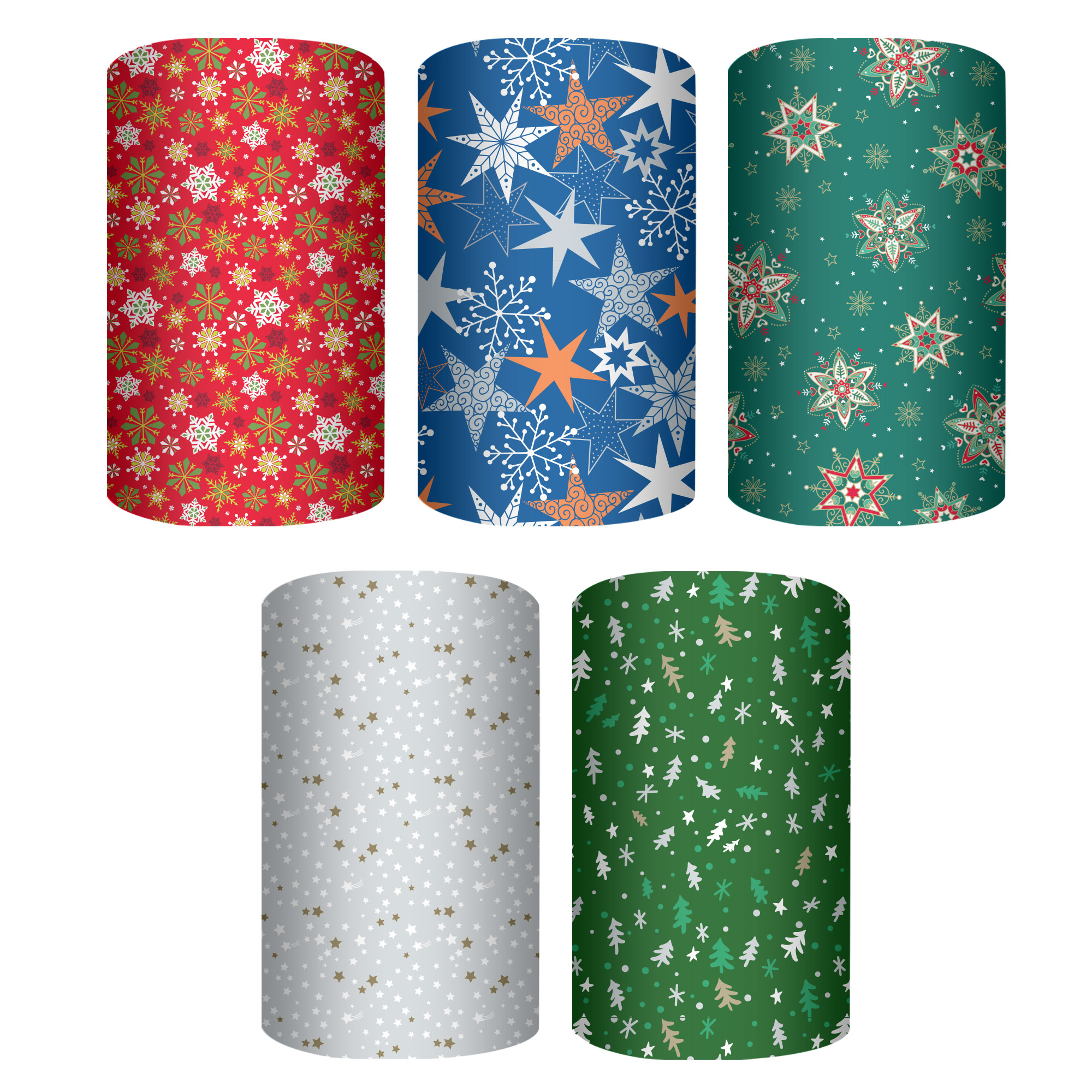 Бумага упаковочная 70*100см "Ассорти новогоднее"