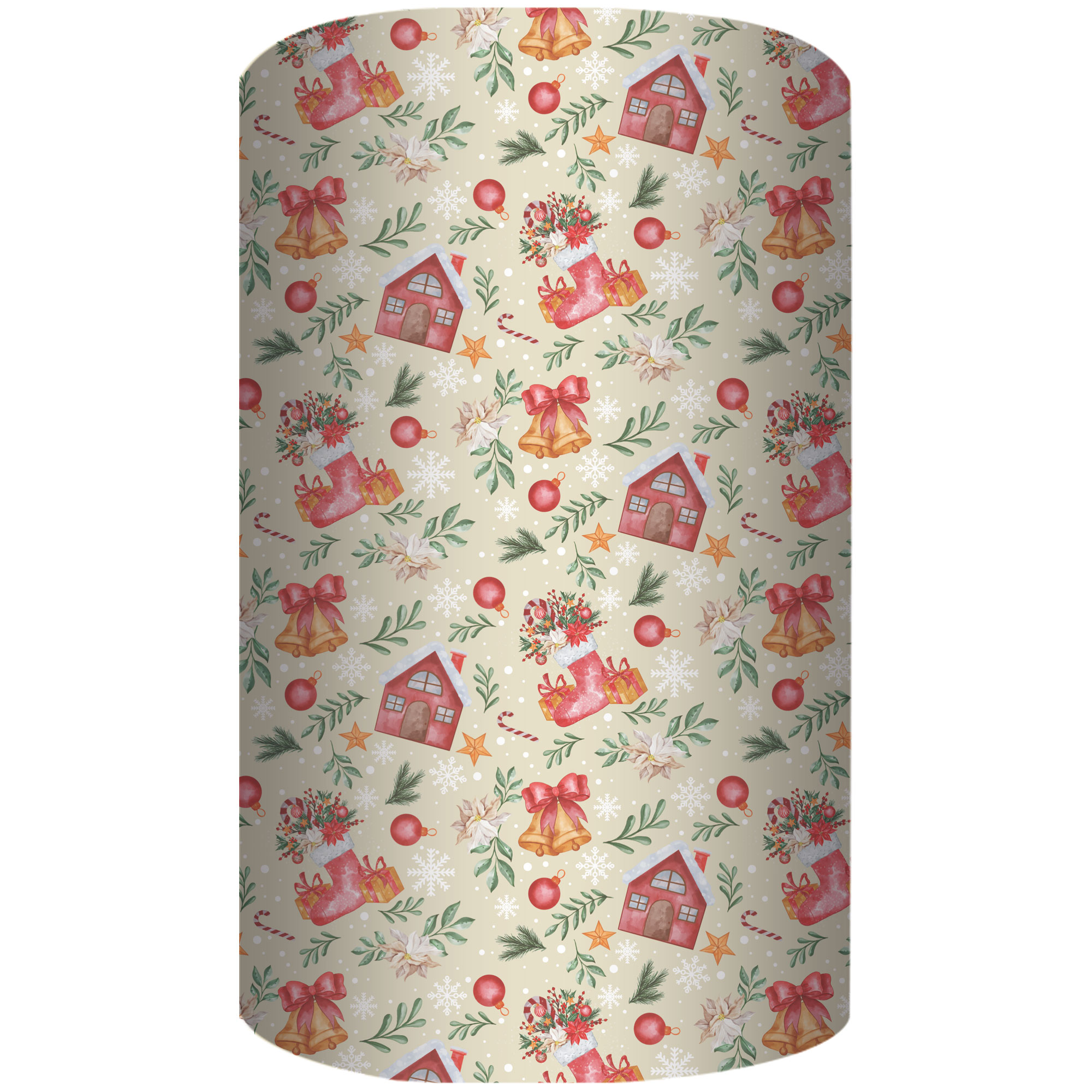 Бумага упаковочная 70*100см "Новогодние домики"