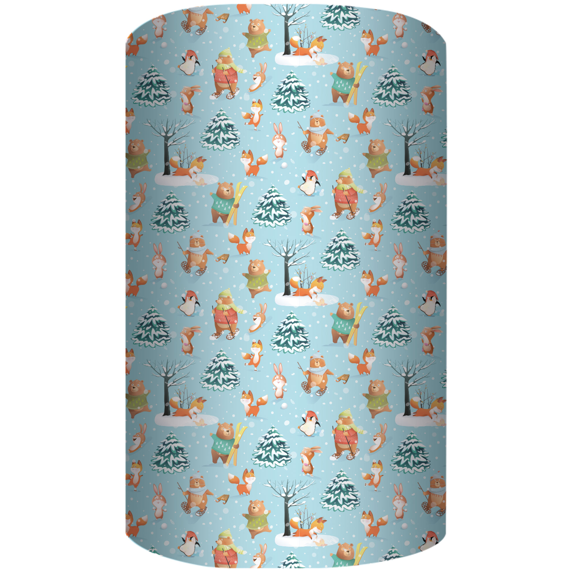 Бумага упаковочная 70*100см "Новогодние звери"