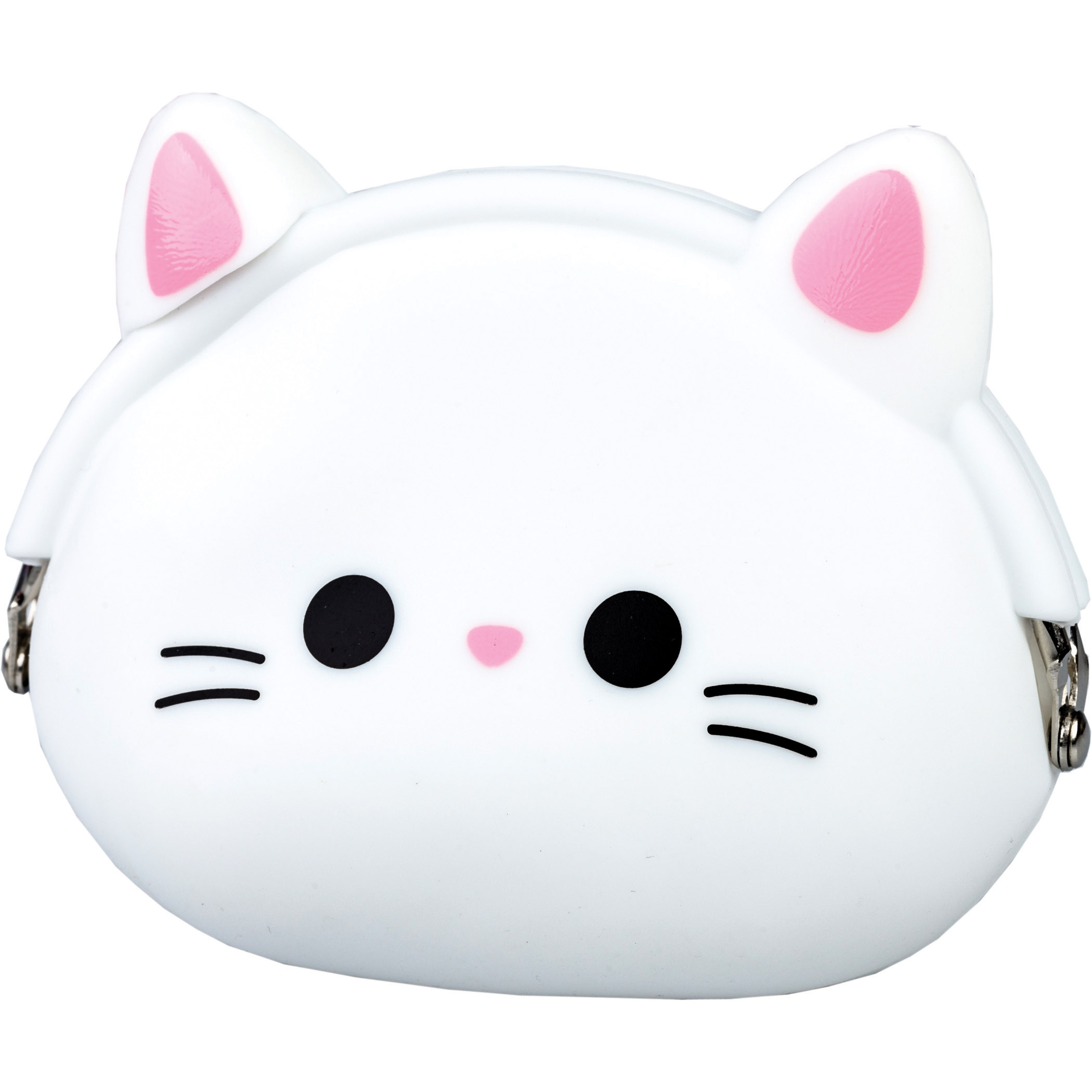 Кошелек (95*95*35) молния, силикон "Белый кот"