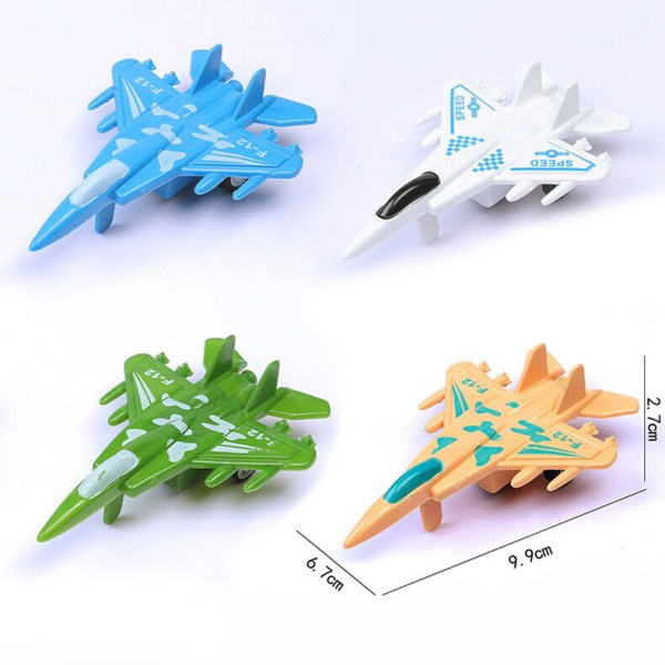 Самолет инерционный 9см , 4 вида ассорти
