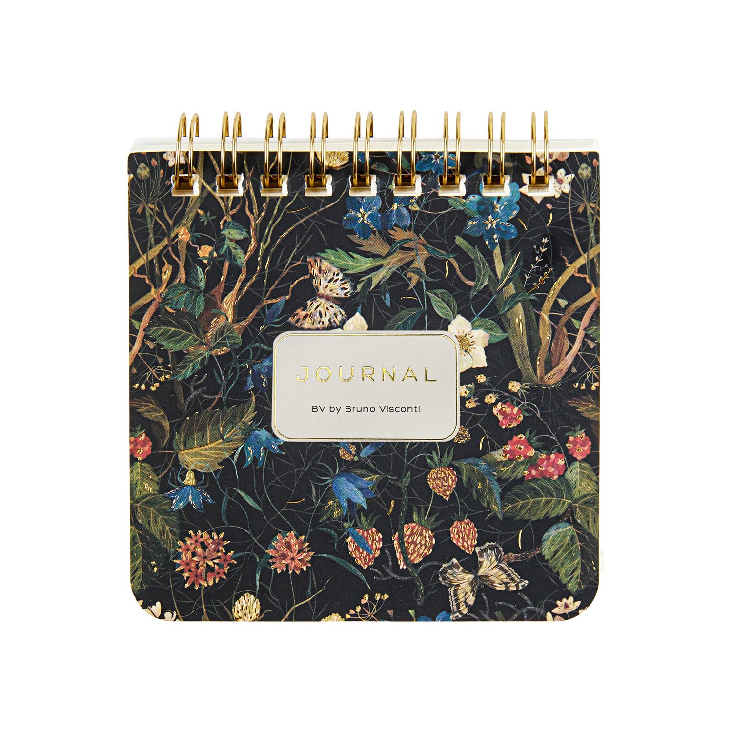 Блокнот 90*90мм гребень  60л "Pocket journal. Лесные ягоды" лин