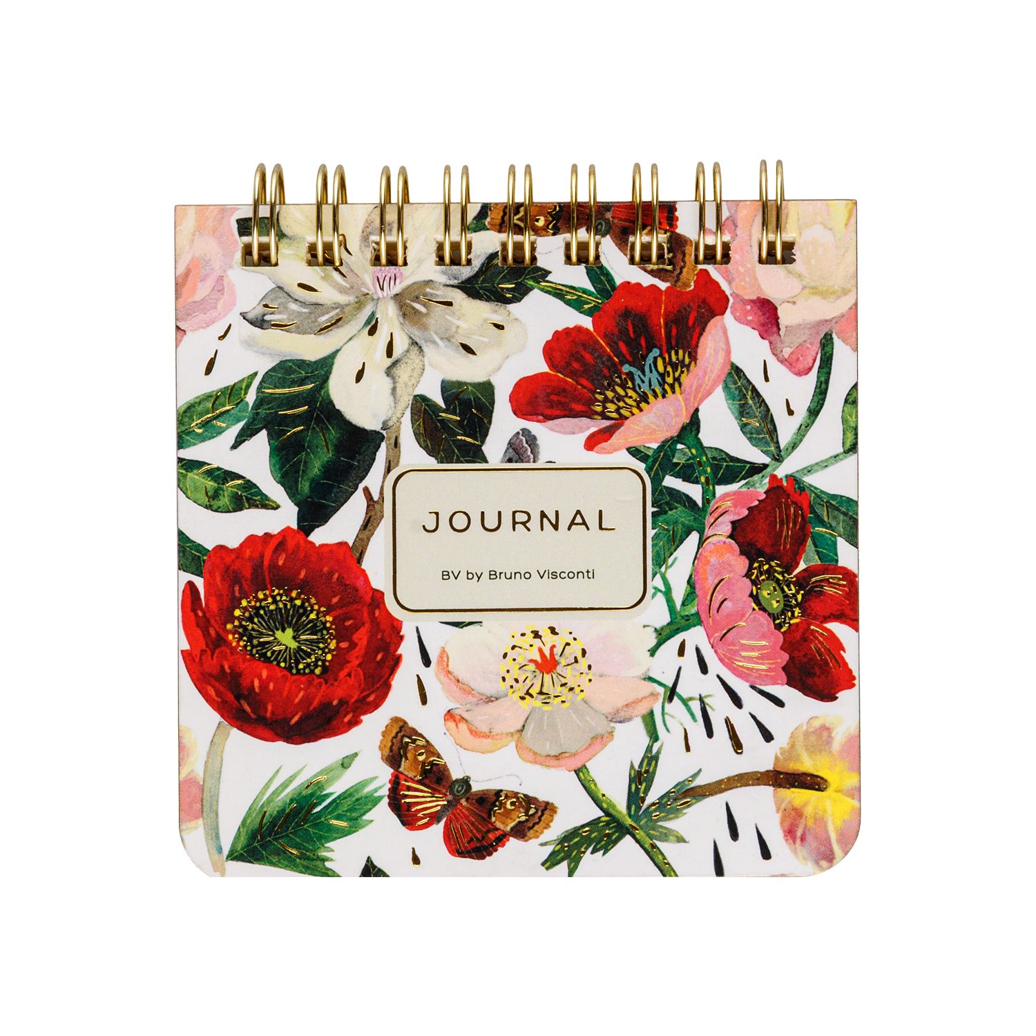 Блокнот 90*90мм гребень  60л "Pocket journal. Пионы" лин