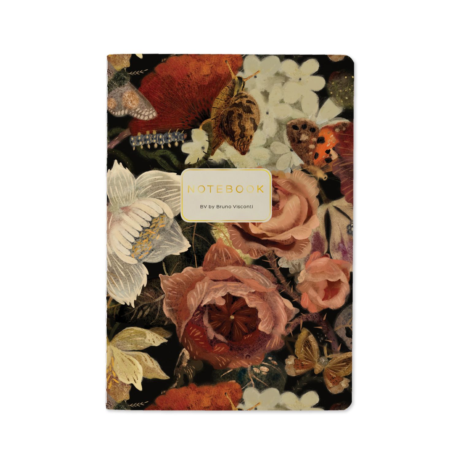 Записная книжка А5  40л. картон, мягк.пер. "Flora. Lush Bouquet" лин.