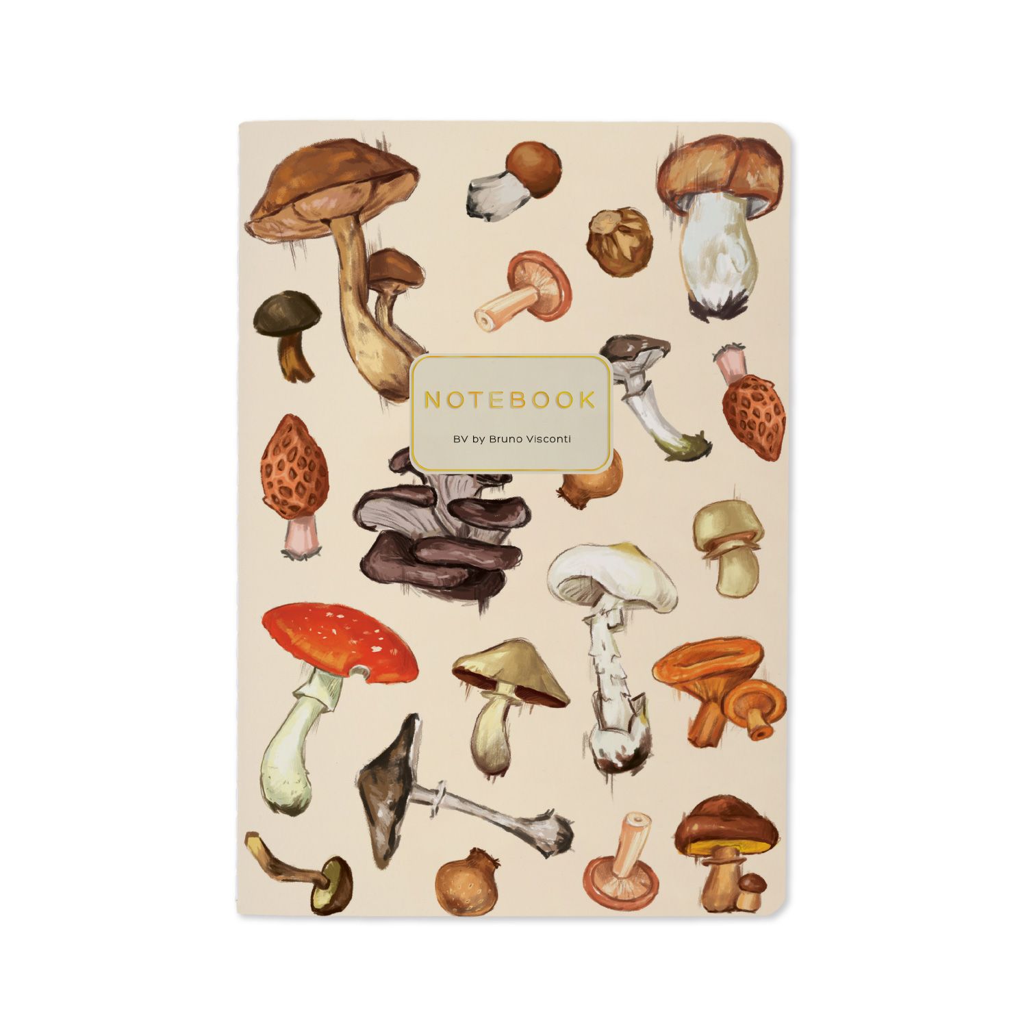 Записная книжка А5  40л. картон, мягк.пер. "Грибная феерия" лин.