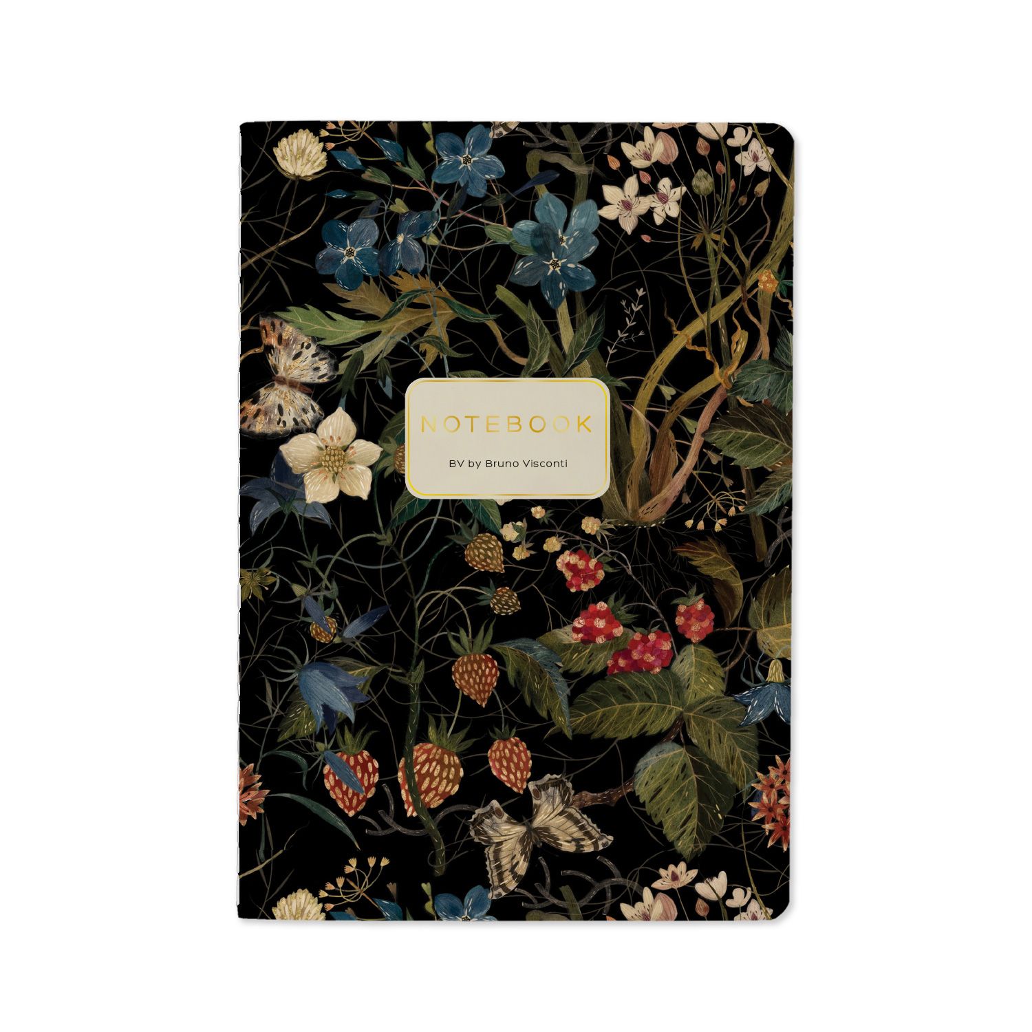 Записная книжка А5  40л. картон, мягк.пер. "Flora. Лесные ягоды" лин.