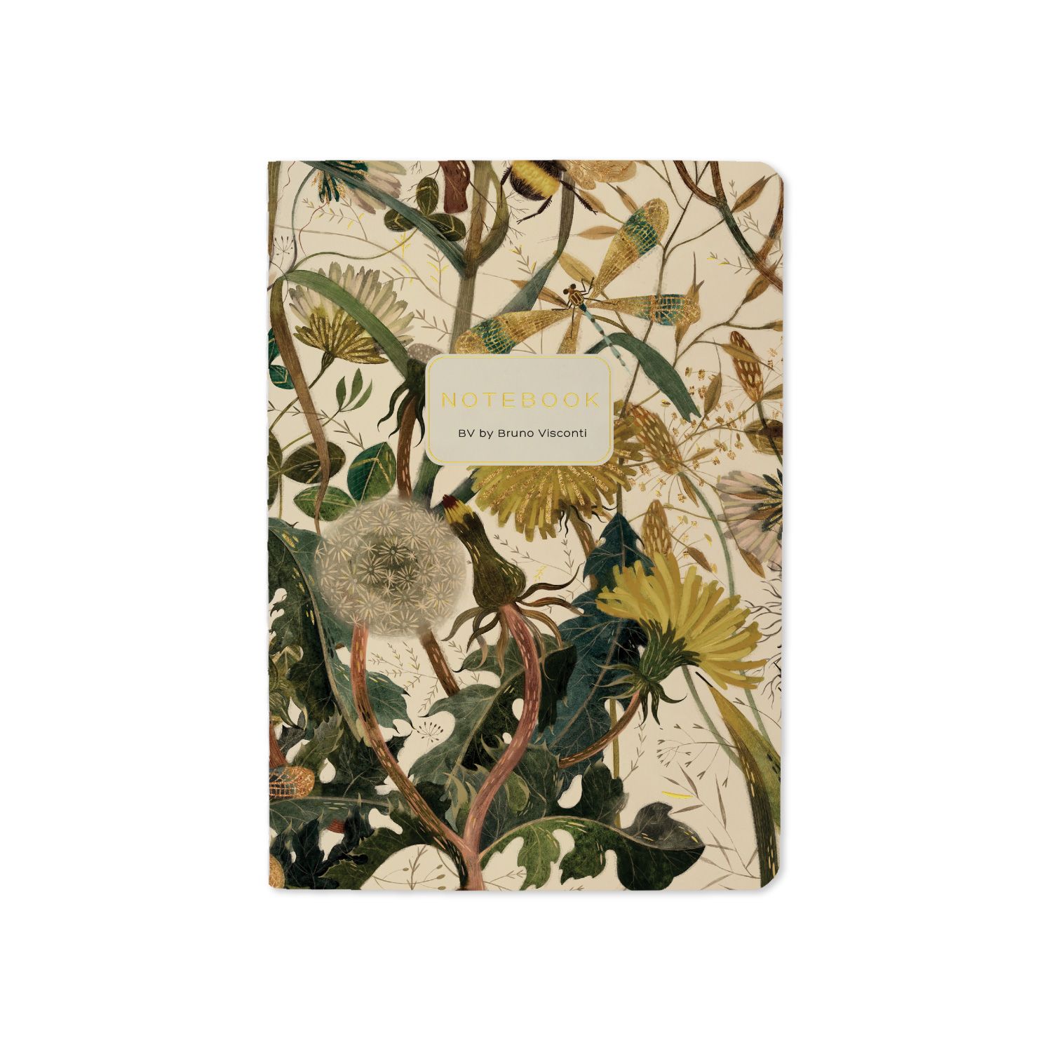 Записная книжка А6  32л. картон, мягк.пер. "Flora. Summer Greens" лин.