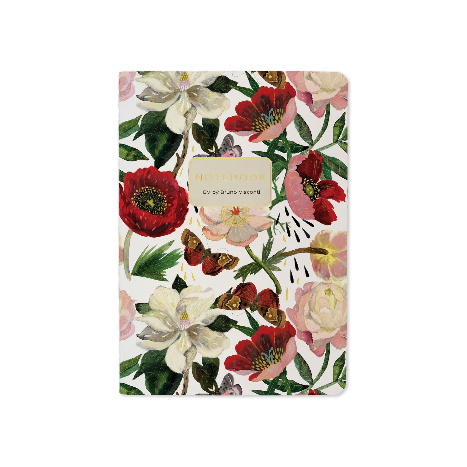 Записная книжка А6  32л. картон, мягк.пер. "Flora. Пионы" лин.