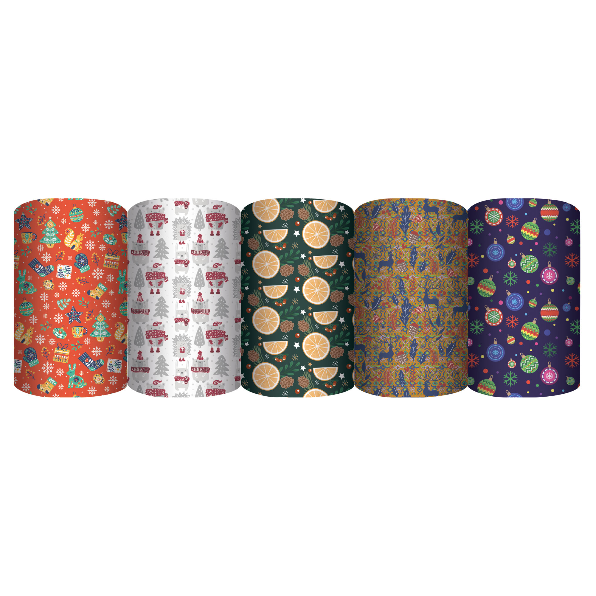 Бумага упаковочная 70*100см "Ассорти новогоднее"